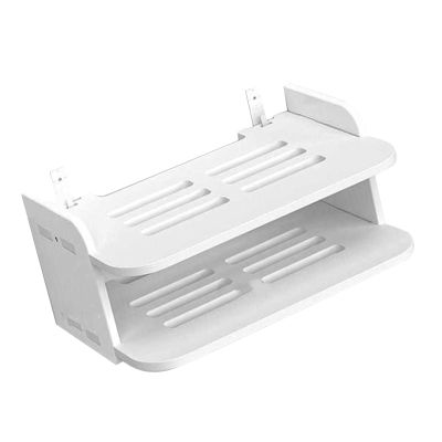 Router Shelf Wall Mount, Storage Stand for Living Room Bedroom, Set Top Box Shelf, Box Stand for Router, Easy Install for Cleaner Set