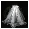 YMGSCC Registration Photo Prop Light Veil Short White Veil Proposal Bow Headpiece view 1