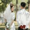 YMGSCC Registration Photo Prop Light Veil Short White Veil Proposal Bow Headpiece view 2