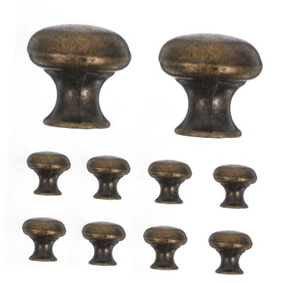 ARTIBETTER 12pcs Vintage Zinc Alloy Cabinet Knobs Retro Pull Handles for Kitchen Closet and Dresser Furniture Easy to Install Decorative Hardware