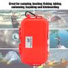 Denash Box Container Storage Box ABS and Stainless Steel Protective Hard Case for Boats Camping Home Boating (Red) view 2