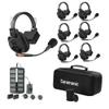 Saramonic WiTalk9-6S 6-Person 1.9GHz Full-Duplex Wireless Intercom System with 500m Range, expandable to 30 Users, 12 Batteries, 10-Bay Charger & case view 1