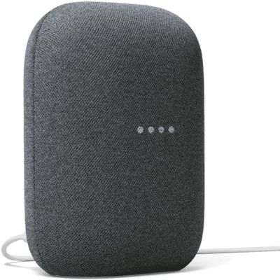 Google Audio Bluetooth Speaker - Wireless Music Streaming, Powerful Sound, Assistant Built-in, Wi-Fi and Bluetooth Connectivity, Smart Home Control, Stereo Pairing (Charcoal)
