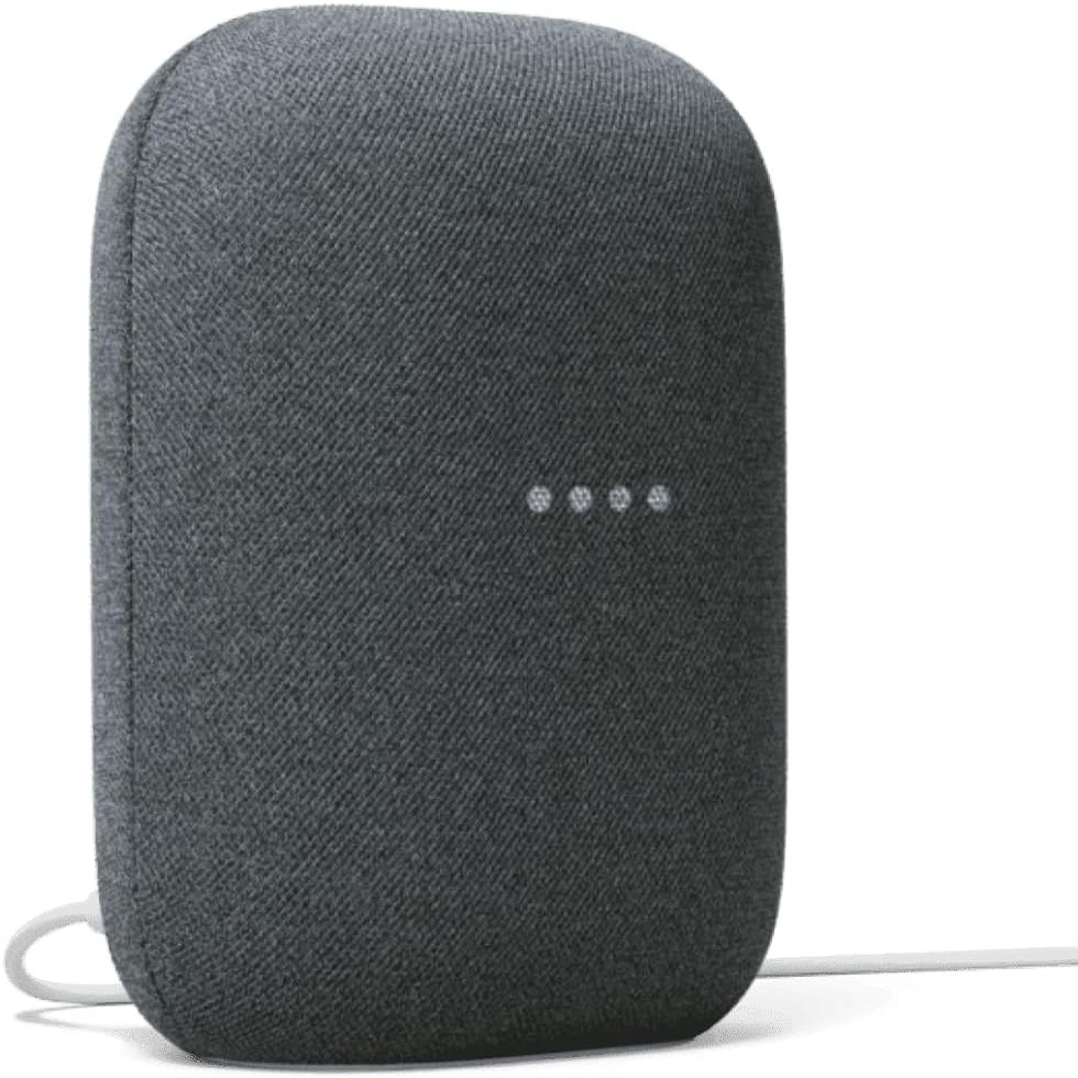 Google Audio Bluetooth Speaker - Wireless Music Streaming, Powerful Sound, Assistant Built-in, Wi-Fi and Bluetooth Connectivity, Smart Home Control, Stereo Pairing (Charcoal)