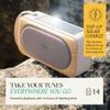 House of Marley Roots Solar Speaker - Portable Bluetooth, IP67 Water-Resistant, 14 Hr Playtime, Solar Charging, Quick Charge, Bottle Opener, Stereo Pair, Eco-Friendly Bamboo Design (Cream) view 3