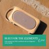 House of Marley Roots Solar Speaker - Portable Bluetooth, IP67 Water-Resistant, 14 Hr Playtime, Solar Charging, Quick Charge, Bottle Opener, Stereo Pair, Eco-Friendly Bamboo Design (Cream) view 4