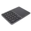 SUNGOOYUE Numeric Keypad Ergonomic 7.5 Degree Angle 10m Receiving Type C Port 22 Keys Number Keypad with Touchpad for Laptop (Grey) view 3