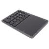 SUNGOOYUE Numeric Keypad Ergonomic 7.5 Degree Angle 10m Receiving Type C Port 22 Keys Number Keypad with Touchpad for Laptop (Grey) view 4