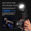Commander R1-N TTL Round Head Speedlite Flash Kit for Nikon I-TTL Cameras,76Ws 2.4G 1/8000s HSS Speedlight with Modeling Lamp,11.5v 2000mAh Lithium Battery,USB Charger,Number of Flash 100-1500 view 3