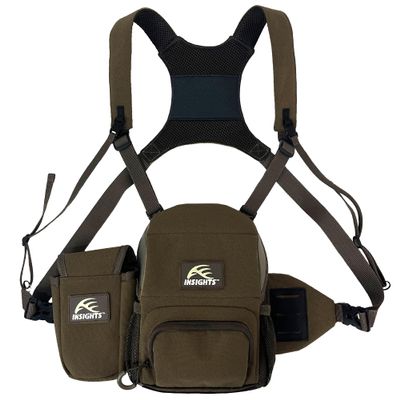 Insights Hunting by frogg toggs  Binocular and Range Finder Harness, Solid Elements Brown, One Size