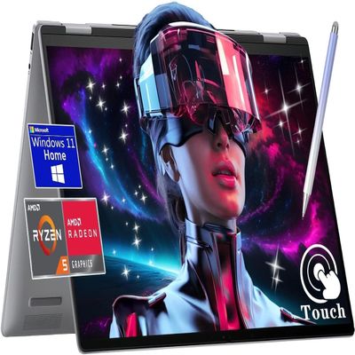 HP Envy 2-in-1 Laptop, 16" Wide Ultra XGA (1920 x 1200) Touchscreen, AMD Ryzen 5 8640HS - 8GB Memory, 1TB PCIe SSD, 5MP IR Camera, Windows 11 Home, w/Stylus