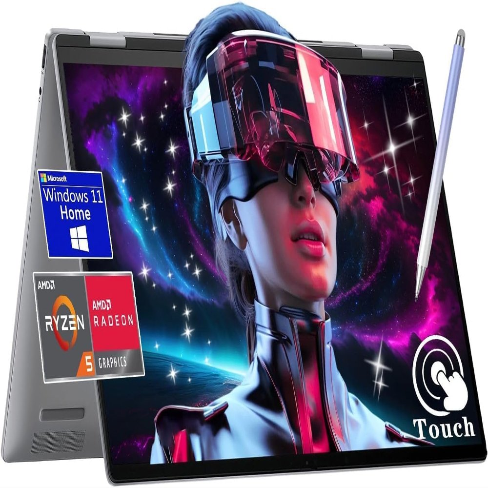 HP Envy 2-in-1 Laptop, 16" Wide Ultra XGA (1920 x 1200) Touchscreen, AMD Ryzen 5 8640HS - 8GB Memory, 1TB PCIe SSD, 5MP IR Camera, Windows 11 Home, w/Stylus