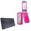 BoxWave Keyboard Compatible with HMD Barbie - SlimKeys Bluetooth Keyboard, Portable Thin with Chiclet-Style Keys - Jet Black view 1