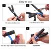 10ft - 1/4 inch Cord Protector Wire Loom Tubing Cable Sleeve Split Sleeve for USB Cable Power Cord Audio Video Cable - Management for TV Computer - Protect Cat from Chewing Cords - Black view 4