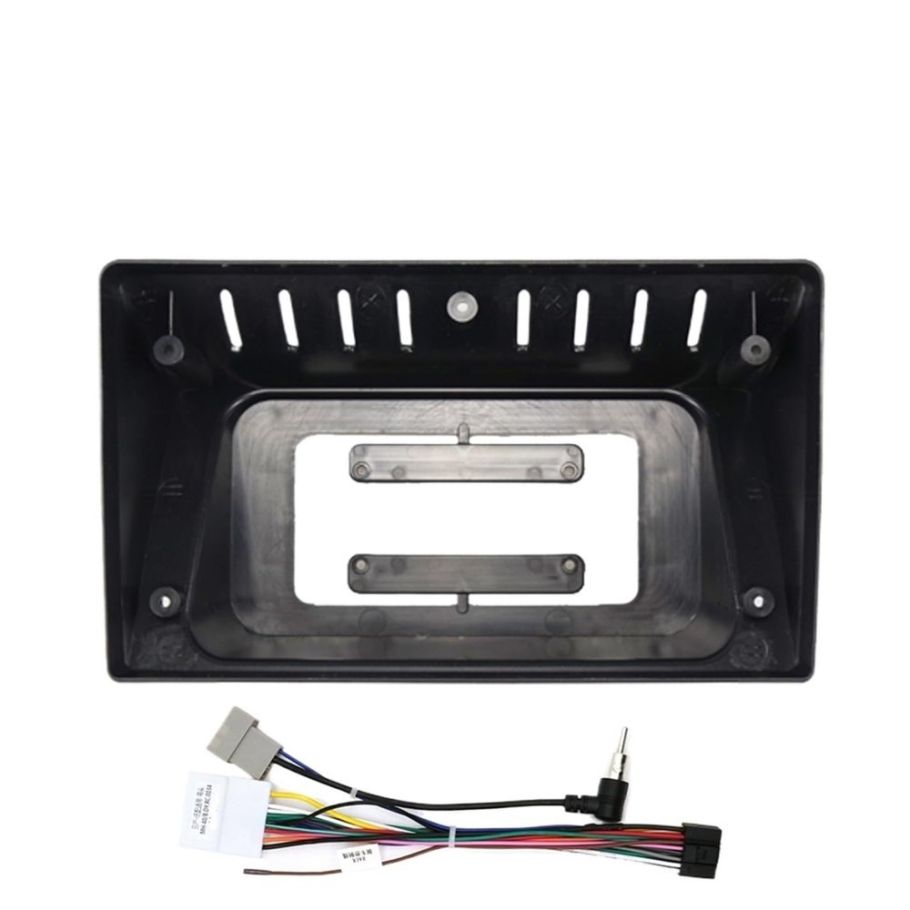 Carbon Fiber Car Center Console Air Vent Condition 2 DIN 9 Inch Car Frame Facia Adapter Android Radio Audio Dash Fitting Panel Kit/Fit For Nissan Murano 2004-2008 Car Stereo Dash Radio Fascia Kit Ins