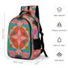RKJVB Travel Backpack for Women Men Colorful Bohemian Patterns Laptop Backpack Large Bookbag Computer Bag for Hiking view 2