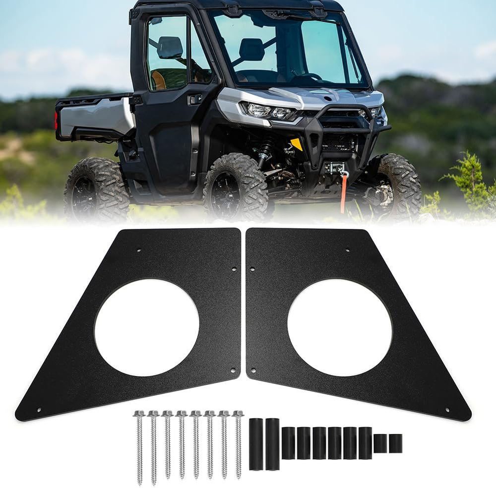 AUTOVIC for Can Am Defender 2017-2025 Fits 6.5" Speakers Adaptors Roof Mount Mounting Hardware Kit