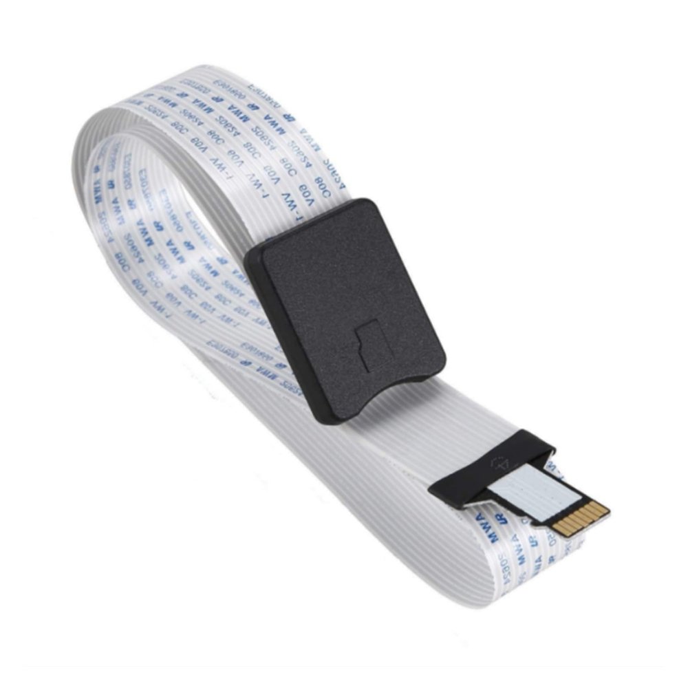 25/48/62cm TF to m/ic-r/o SD Card Flex Extension Cable Extender Adapter TF Zip Extension Cable Memory Card Extender Cord Linker(25CM)