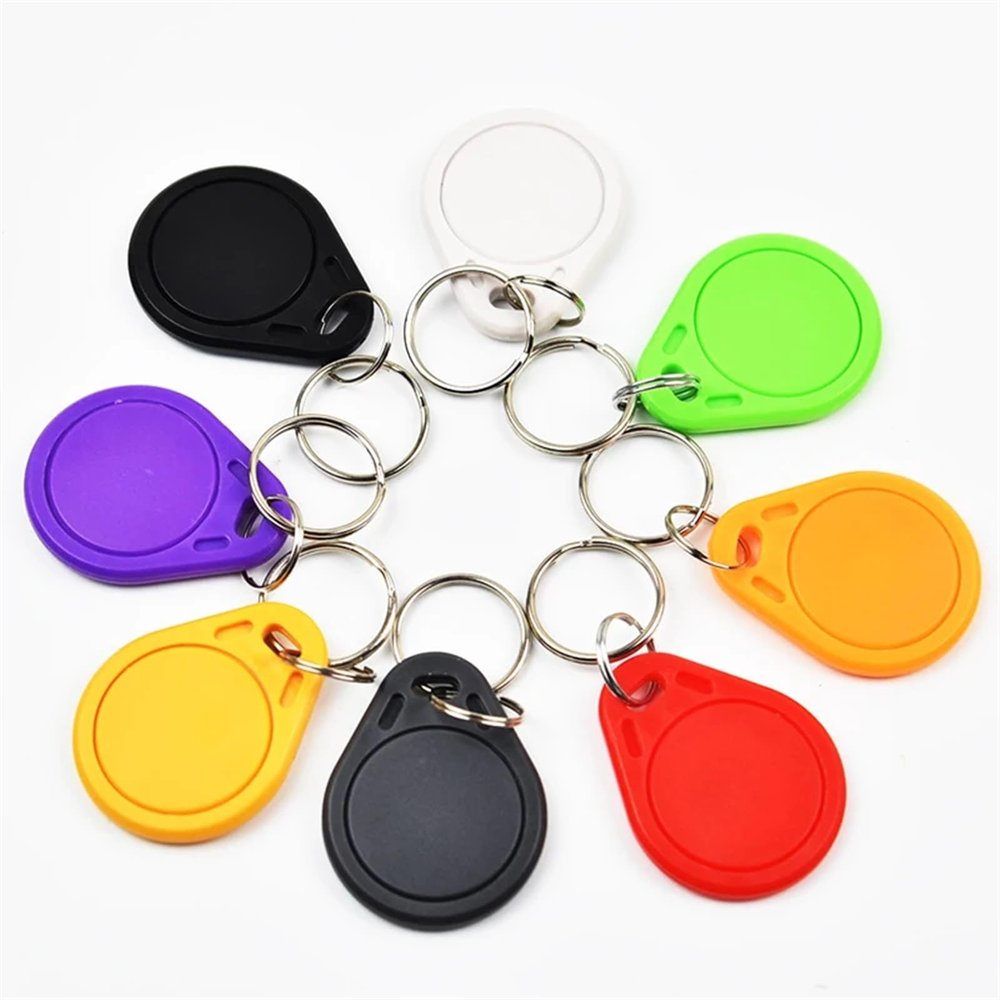 20pcs/Lot 125KHz EM4305 T5577 Rewritable RFID Key Fob ABS Tags Copy Duplicate Access Control Card(Red)