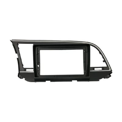 Carbon Fiber Car Center Console Air Vent Condition 9 inch Car Facia Trim Kit/Fit for HYUNDAI Elantra 2012-2018 Double Din DVD Fascias frame Audio Fitting Adaptor Facia Panel In-dash Car Stereo Dash