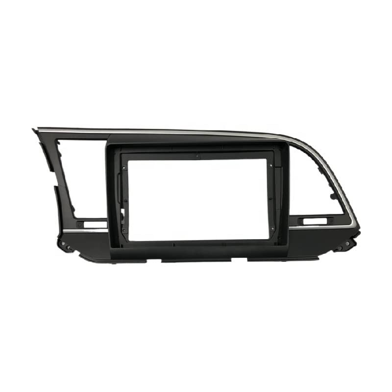 Carbon Fiber Car Center Console Air Vent Condition 9 inch Car Facia Trim Kit/Fit for HYUNDAI Elantra 2012-2018 Double Din DVD Fascias frame Audio Fitting Adaptor Facia Panel In-dash Car Stereo Dash