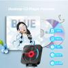 Portable CD Player with Bluetooth, Desktop CD Music Player, Bluetooth CD Player for Desktop with HiFi Sound Speaker, Wall Mountable CD Players Music Player, Support AUX USB (Black) view 2