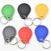 100pcs/Lot 13.56MHz IC M1 S50 Keyfobs Tags Access Control RFID Key Card Token Attendance Management Keychain ABS Waterproof(Yellow) view 1