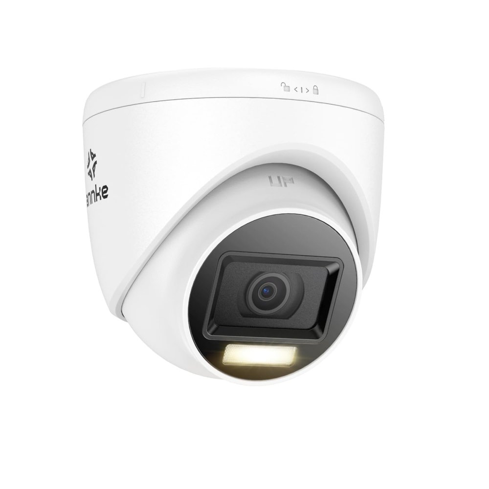 ANNKE 4K Add-on Wired Turret Security Camera with 80ft IR Night Vision, Smart Color Night Vision, IP67, 2.8mm Lens, 108 Angle of View for Home Surveillance (Power Adapter and BNC Cable NOT Included)