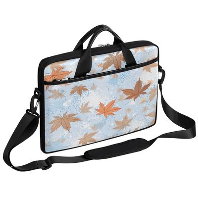 Beautiful Maple Leaf Laptop Shoulder Bag Laptop Sleeve Carrying Case Slim Briefcase Waterproof Computer Tote Bag Compatible with 14 15 15.6 Inch Notebook Computer Tablet