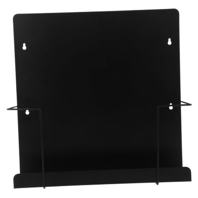 BRIGHTFUFU Wall Mounted Vinyl Record Display Shelf Minimalist Metal Storage Rack for Dvds and Video Games Stylish Bedroom and Living Room Decor Space-saving Organizer