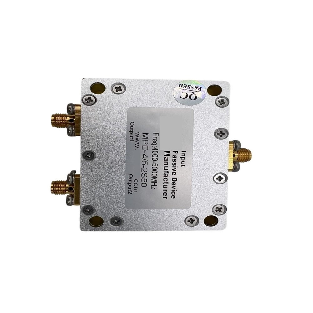 CHUNYE 2-Way Power Divider SMA Connector 4000-5000MHz Microstrip 4-5GHz 1-to-2 High Power Divider 50W