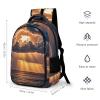 RKJVB Travel Backpack for Women Men Huge Rain Clouds Laptop Backpack Large Bookbag Computer Bag for Hiking view 2