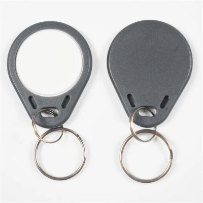 10pcs/Lot 125Khz Proximity RFID EM4305 T5577 Smart Card Read and Rewriteable Token Tag Keyfobs Keychains Access Control(Grey White)