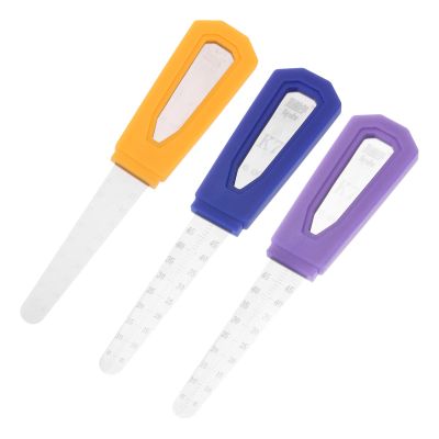 MECCANIXITY 3pcs Flat Spudger Pry Blade Opening Repair Tools 0.06mm 0.08mm 0.1mmm Ultra Thin with Scale for Mobile Phone PC Tablet Laptop LCD Screen Smart Phone Repair
