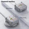 KOREDA Compatible with AirPods 4 Case Cover, Funny Suitcase Design Case for Airpods 4th Generation 2024, Cute Fashion Protective Hard Case with Cleaner Kit & Keychain (Silver) view 4