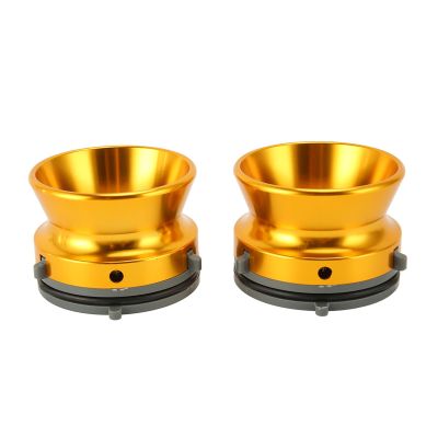 1/4 10 Inch Opener Polished Aluminum Alloy Universal Loading Device Nab Hub Adapter for Studer for Akai for TEAC 2pcs (Gold)