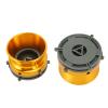 1/4 10 Inch Opener Polished Aluminum Alloy Universal Loading Device Nab Hub Adapter for Studer for Akai for TEAC 2pcs (Gold) view 3