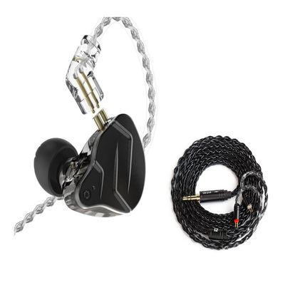 2M Long Recessed 2Pin IEM Cable Replacement Earphone Cable and KZ ZSN PRO X Wired Earbuds
