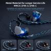 2M Long Recessed 2Pin IEM Cable Replacement Earphone Cable and KZ ZSN PRO X Wired Earbuds view 4