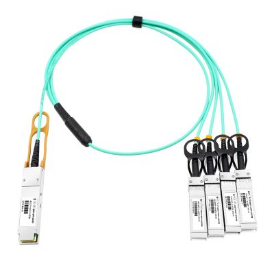 OPSTRAN 40G QSFP+ to 4 x 10G SFP+ Active Optical Breakout Cable Compatible with Fortinet FG-TRAN-QSFP-4XSFP-5 5m (16ft)