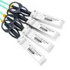 OPSTRAN 40G QSFP+ to 4 x 10G SFP+ Active Optical Breakout Cable Compatible with Fortinet FG-TRAN-QSFP-4XSFP-5 5m (16ft) view 3