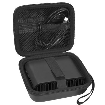 Grapsa Case Compatible with TP-Link Ultra-Portable Wi-Fi 6 AX1500 AX3000 Travel Router, Storage Holder for TL-WR1502X TL-WR3002X Portable WiFi Hotspot, Ethernet Cable Network (Box Only)-Black