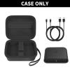 Grapsa Case Compatible with TP-Link Ultra-Portable Wi-Fi 6 AX1500 AX3000 Travel Router, Storage Holder for TL-WR1502X TL-WR3002X Portable WiFi Hotspot, Ethernet Cable Network (Box Only)-Black view 2