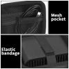 Grapsa Case Compatible with TP-Link Ultra-Portable Wi-Fi 6 AX1500 AX3000 Travel Router, Storage Holder for TL-WR1502X TL-WR3002X Portable WiFi Hotspot, Ethernet Cable Network (Box Only)-Black view 3