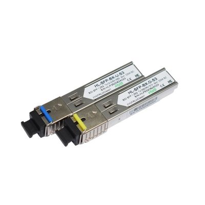 SC Connector 1.25G Gigalight 1310nm/1550nm SFP 1.25G 3KM LC Optical Transceiver(2 Pair 3km SC)