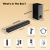 Digitalbasics 2.1CH Dolby Atmos Soundbar with Subwoofer, 120W Clear Dialogue 5.3 Bluetooth Speaker 70W Subwoofer, Deep Bass Home Theater Surround Sound System for TV, Multiple Connection Easy Setup view 3