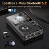HIFI WALKER H2-128GB MP3 Player Bluetooth 5.2 Hi Res Music Player Flac Digital DSD Lossless Audio Player High Resolution Portable DAP Player, Two-Way Bluetooth, 512GB SD Card+Expandable Memory view 3
