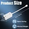 Uvital DSL Filter for Landline Phone, 1 Pack DSL Modem Phone Filter Adapter, RJ11 6P2C Male to Female ADSL Cable in-line ADSL Filters for Fax Machines/Answering Machines, White view 2