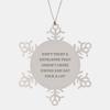Funny Developer Christmas Unique Gifts for Developers | Snowflake Ornament Gifts from Santa to Developer Who Drinks Coffee and Say F-k A Lot view 1