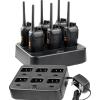 Retevis RT27 Walkie Talkies(6 Pack) Bundle with Six Way Charger(2 Pack), Heavy Duty Two Way Radios for Adults, VOX Hands Free, Local Alarm, Rugged 2 Way Radio with Six-Way Charger view 1